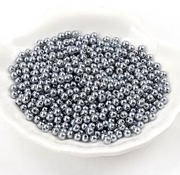 8mm akrylowe koraliki z dziurką szary 100szt