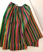 kolorowa spódnica tradycyjna zapaska ludowa kielecka  klim z wełny 