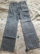 spodnie cargo szare cropp