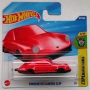 Hot Wheels Porsche 911 Carrera clip breloczek czerwony 2025