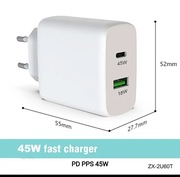 Ładowarka uniwersalna 45W i 18W 1x USB C  45W 1x USB 18W