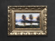 "Zmierzch nad wodą" Kazimierz Bać obraz olej 2022