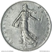 1 frank 1960, Francja 