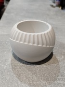 Pojemnik do świec/dekoracji z gipsu ceramicznego!