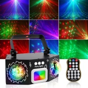 REFLEKTOR SCENICZNE LED OŚWIETLENIE DISCO LASER RGB PROJEKTOR SCENICZNY