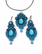 Komplet biżuterii sutasz Nane Sutasz rękodzieło artystyczne 