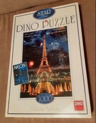 Dino Puzzle Wieża Eiffel'a 1000 świecą Neon