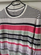 Tu bluzka w paski prążkowana jak sweterek XL 42 