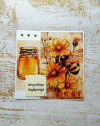 Kartka z Pszczołami dla Pszczelarza Pszczółki
