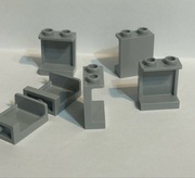 Lego NOWE panel 1x2x2 jasny szary 1 szt, 4864