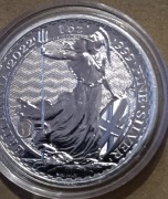 MONETA BRITANNIA 1 UNCJA SREBRA 2022 ROK KRÓLOWA ELŻBIETA - MENNICZA MONETA