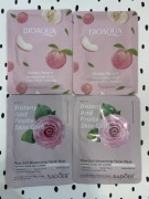 4 maski Heksaptydowa maseczka na twarz, Sadoer Rose Soft Moisturizing 