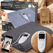 Elektryczny koc podgrzewający; czasomierz; LCD; regulacja. 150cmx100cm