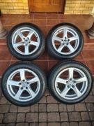 Komplet kół 4x alufelgi 16" Volvo V40 OE + opony całoroczne z 24r.