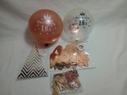 Zestaw ozdób na 18 urodziny