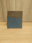 skórzane etui na karty rękodzieło 