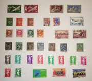 Zestaw znaczków pocztowych Francja – klasyka, kolonie, poczta lotnicza