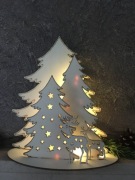 OZDOBA ŚWIĄTECZNA LAS RENIFER SKLEJKA + GRATIS