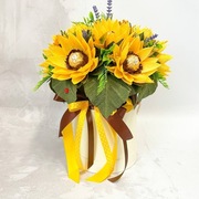 Bukiet słoneczników z cukierkami (rozmiar L)