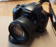 Zestaw Canon EOS 450D obiektyw EF-S 18-55 IS STM grip torba 4 aku 2 karty