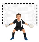 Siatka piłkarska do bramki 3 x 2 metry czarno-biała