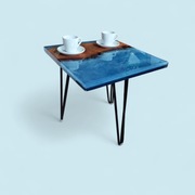 Stolik kawowy z żywicy