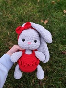 Zając robiony na szydełku 