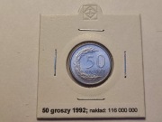 50 gr groszy 1992 Stan I menniczy