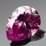 Diament Moissanit Różowy ! Łza 5x8mm - 1CT VVS1-D