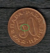 Jugosławia 50 para 1978 DESTRUKT MENNICZY stan 3+/2- POLECAM