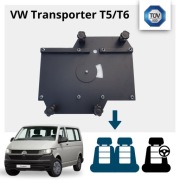 Obrotnica fotela podwójnego VW Transporter T5 T6.1 TÜV raport