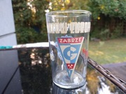 Szklanka pamiątkowa Górnik Zabrze - Manchester united 1968 rok