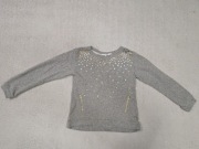 Szara bawełniana bluza dresowa w cekiny H&M 134 - 140