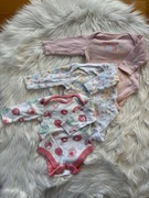 Body niemowlęce z długim rękawem zestaw 3 sztuki