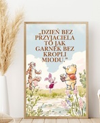 Plakat z cytatem Kubuś Puchatek 