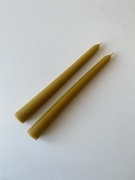 Zestaw 2 świec z naturalnego wosku pszczelego. Ręcznie robione