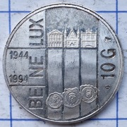 Holandia 10 guldenów 1994 15g Ag 800