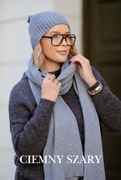 KOMPLET ZIMOWY DAMSKI CZAPKA+ SZAL DZIANINA 
