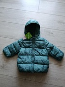 Nowa zimowa kurtka chłopięca 18 m ciemnozielona