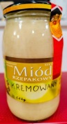 Miód Rzepakowy Kremowany 2025 – Puszysta konsystencja, 100% Natury