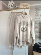 Beżowy komplet dresowy ME TUU rozmiar L/XL bawełna