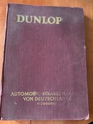 DUNLOP - Automobil Strassenkarte von Deutschland 1927 89 map 1:300.000