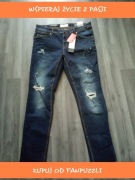 spodnie jeansowe 34/30 z metką skinny