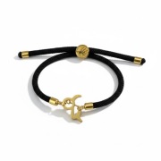 Bransoletka na sznurku Stal Szlachetna Znak Zodiaku Koziorożec