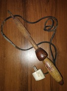 Lutownica - stary typ - Drewniany uchwyt 