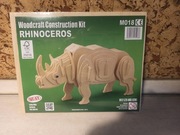 Nosorożec puzzle drewniane nowe