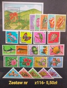 Flora i fauna z116- zestaw znaczków czystych **