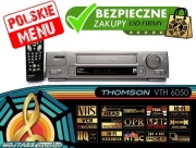 Magnetowid VHS 6-głowicowy Hi-Fi Stereo Thomson VTH6050 POLSKIE MENU