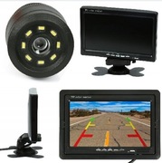 Kamera cofania 8 led okrągła Monitor LCD 7" Pilot