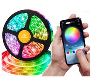 LED TAŚMA TV RGBIC USB APLIKACJA 3M NEON ZESTAW LEDY MOCNA USB 5V WS2812